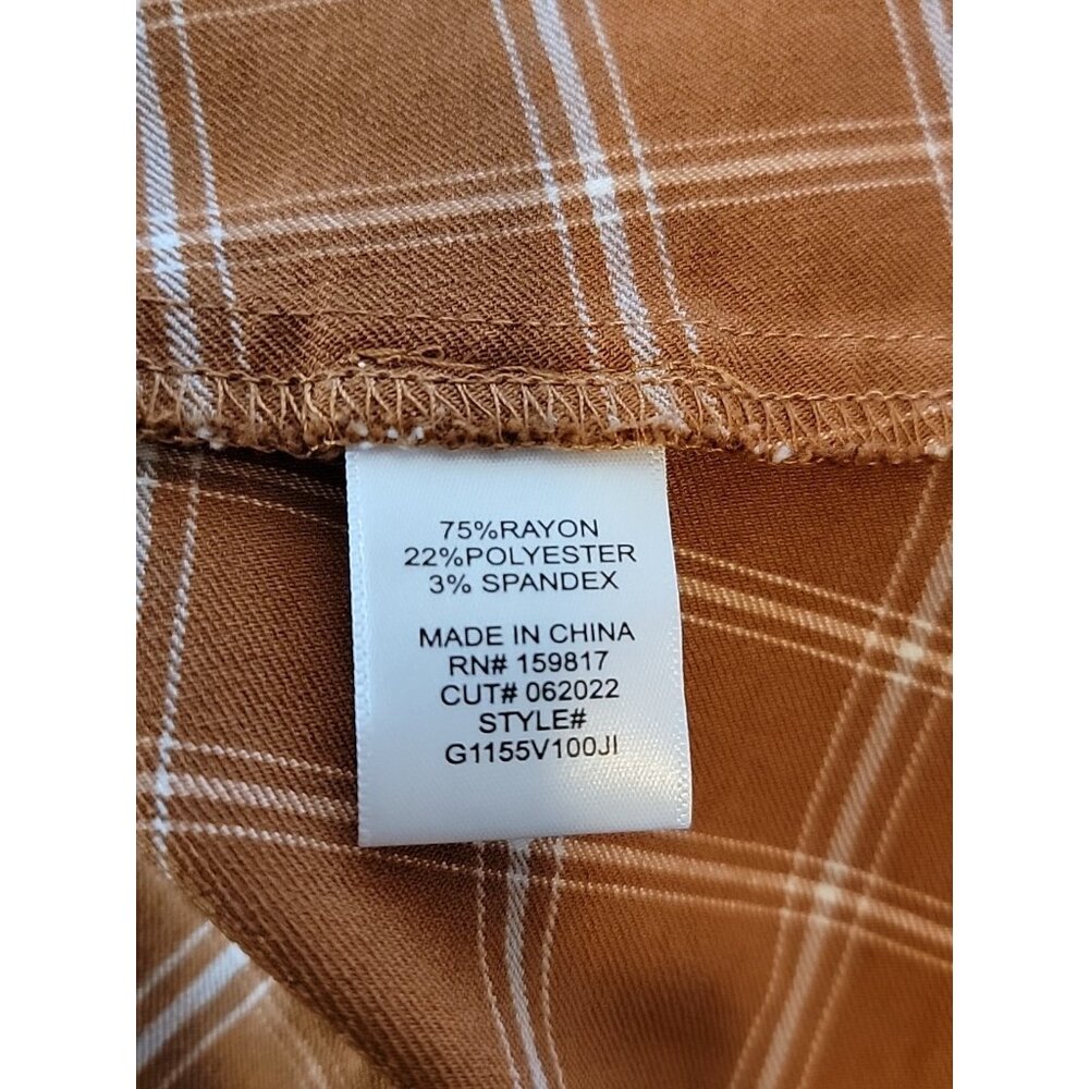 Alter'd State Rust Plaid Mini Skirt Size Small Y2K Preppy Fall Aesthetic - Picture 7 of 8